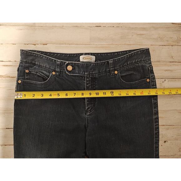 Talbots Capri Jeans Womens Size 10 Stretch Straight Leg Midrise Button Tab - Picture 6 of 9